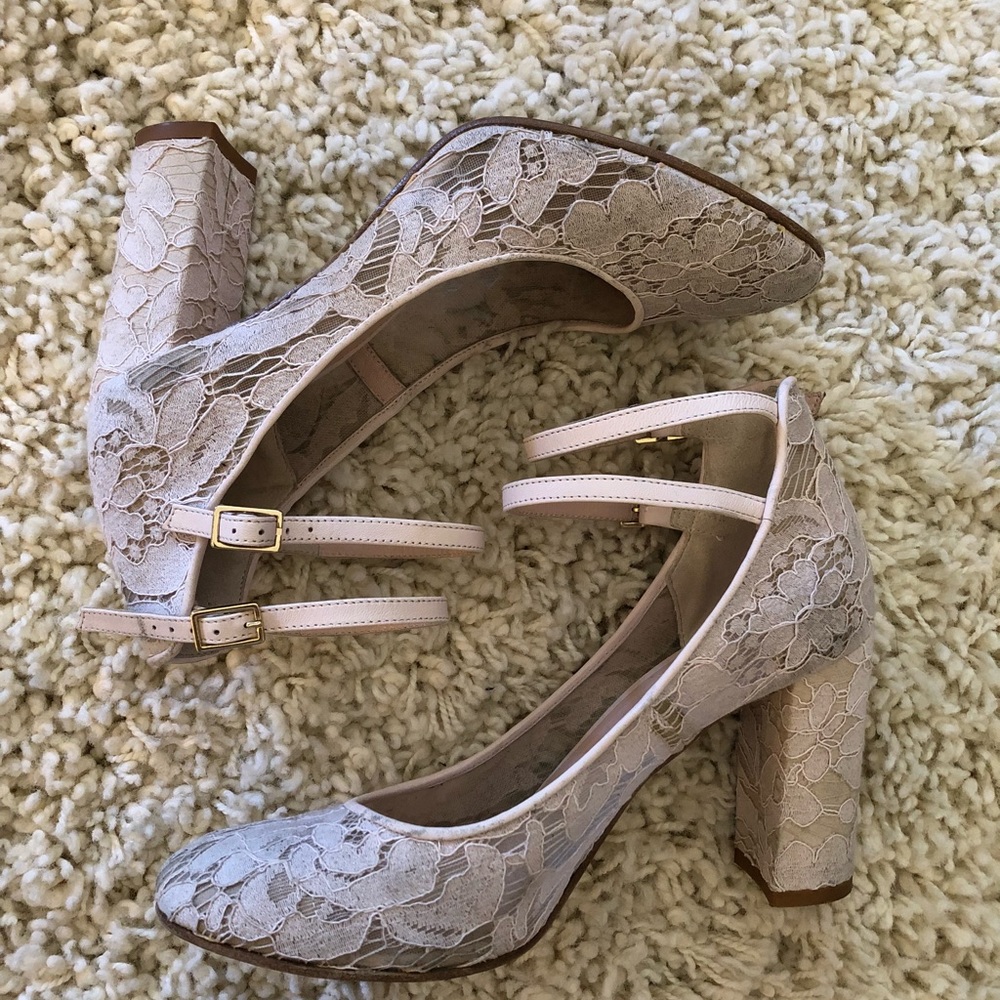 Kate Spade Pink Heels Ankle Clasp
